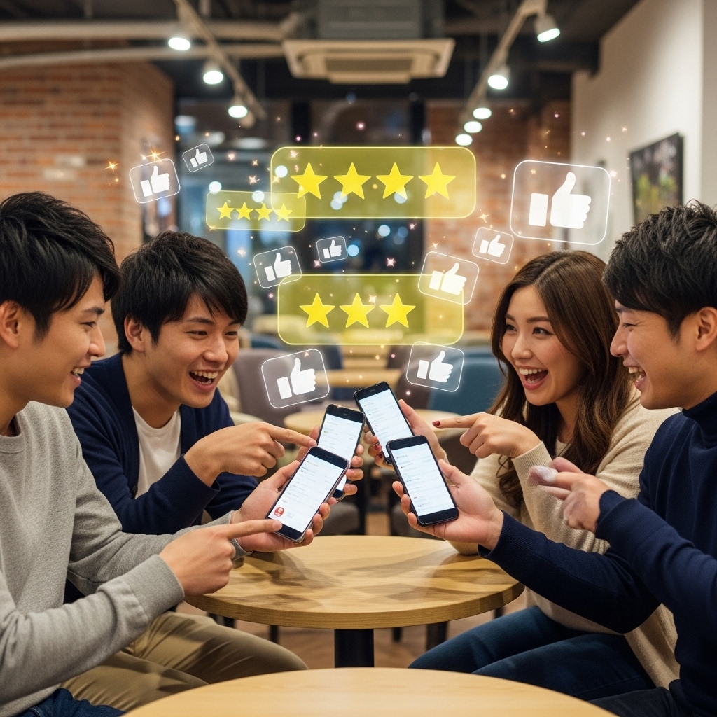 楽しそうに旅行の感想を話す日本人の友人同士