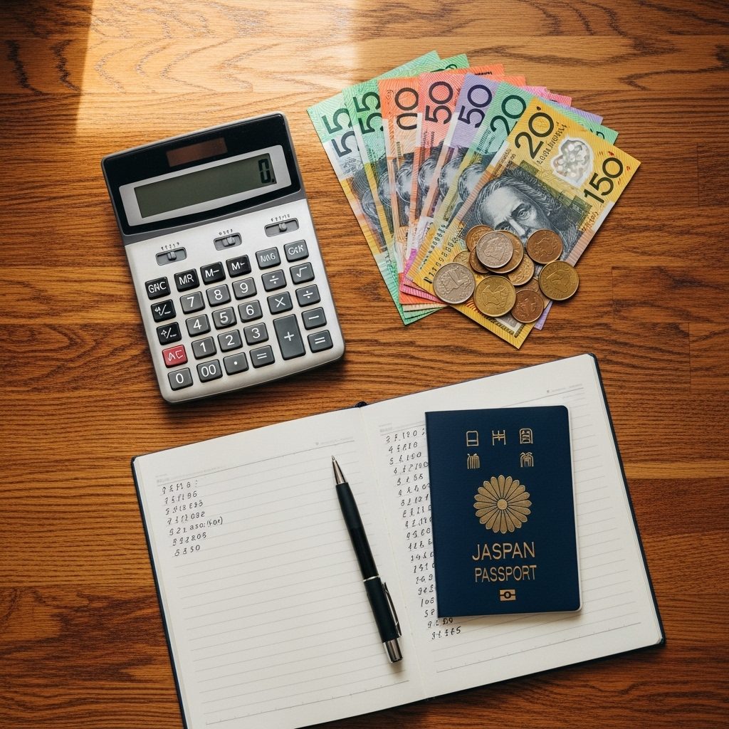 オーストラリア旅行 費用 予算管理 電卓 通貨 パスポート 計画