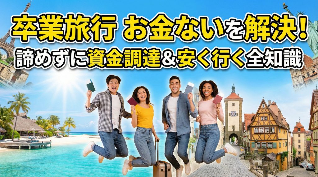 卒業旅行 お金ないを解決！諦めずに資金調達＆安く行く全知識