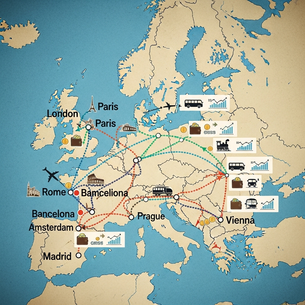 ヨーロッパ旅行 2週間 費用 モデルコース ルート