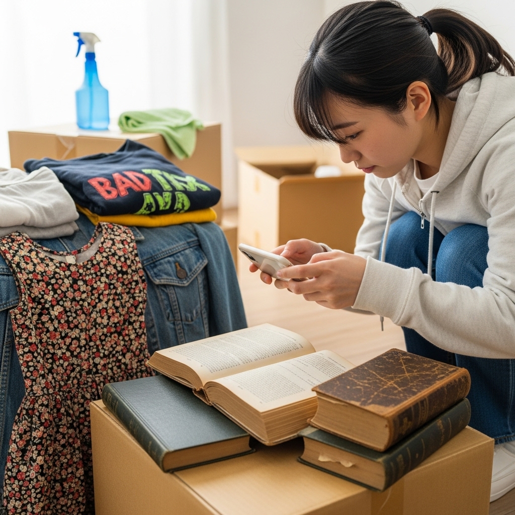 不用品売却 メルカリ 断捨離 大学生 資金作り